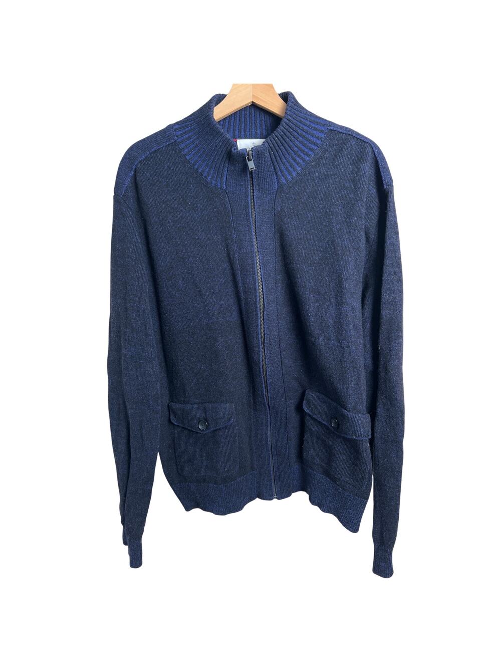 Toscano Firenze 2XL Full Zip Wool Blend Stretch Pockets